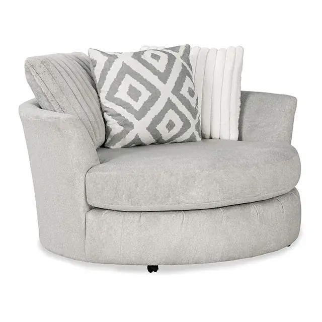 Transitional Gray Accent Chair — Lounge Chair, view 2