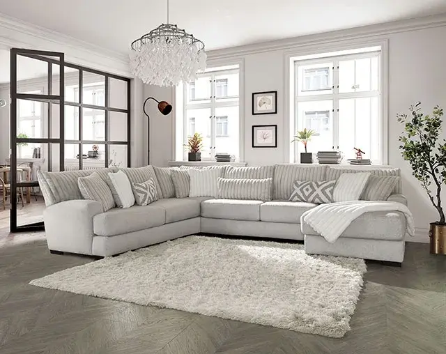 Transitional Gray Accent Chair — Lounge Chair, main view