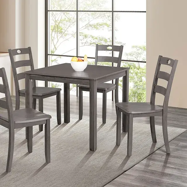 Transitional Gray Dining Set (Lubbock) 2 — Dining Table, view 2