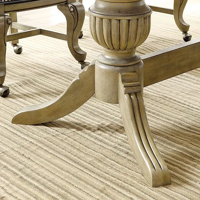 Transitional Gray Dining Set (Melina) — Dining Table, view 6