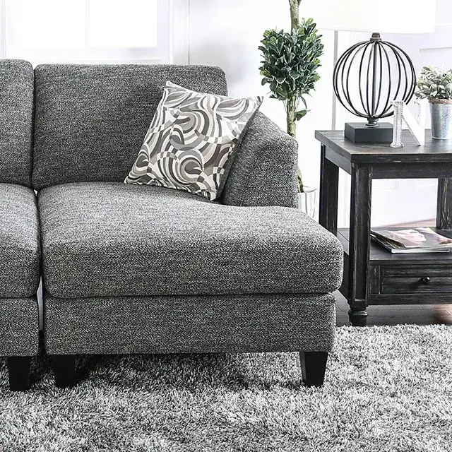 Transitional Gray Modular Sectional — Sofa, view 10
