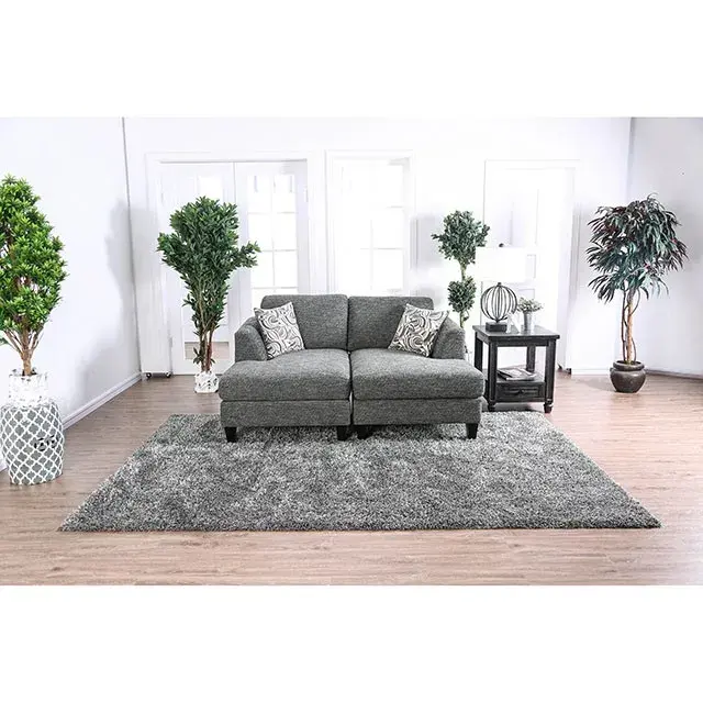 Transitional Gray Modular Sectional — Sofa, view 6