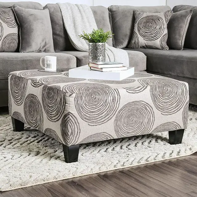 Transitional Gray, Pattern Loveseat — Sofa, view 5