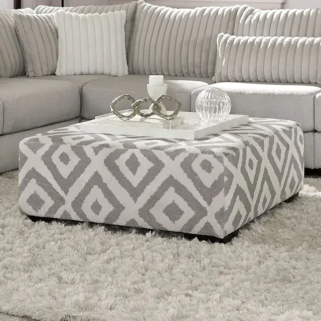 Transitional Gray Sectional Sofa (Hermiston) — Sofa, view 4