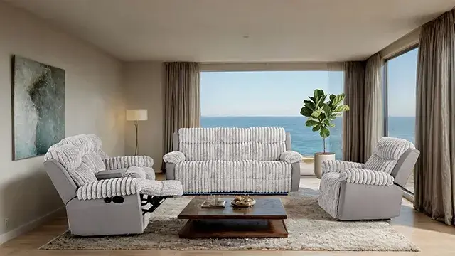Transitional Gray Sofa — Sofa, main view