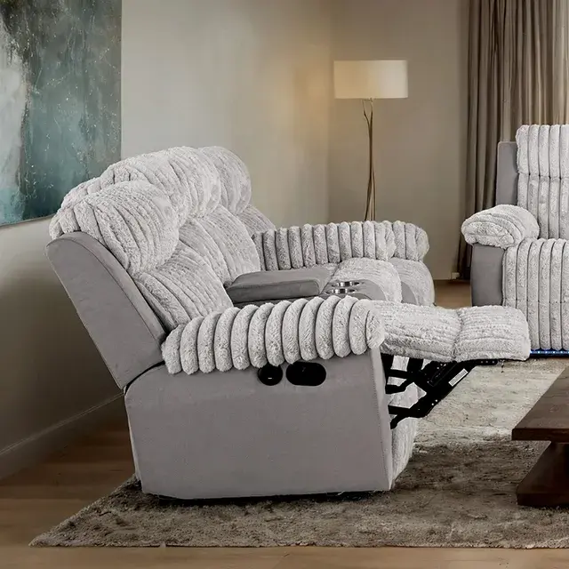Transitional Gray Sofa — Sofa, view 3
