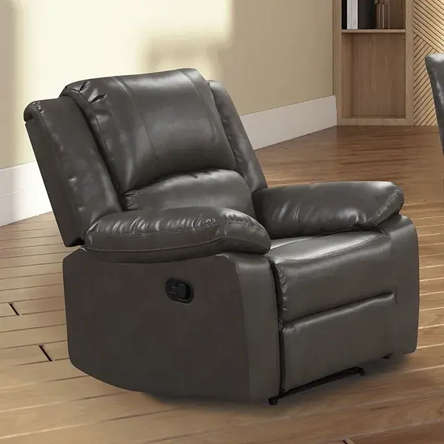 Transitional Gray Sofa (Letha) — Sofa, view 4
