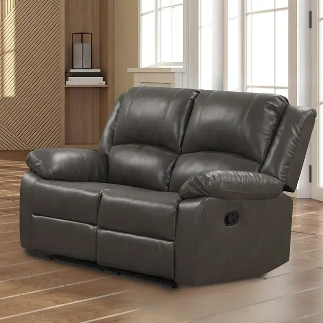 Transitional Gray Sofa (Letha) — Sofa, view 5