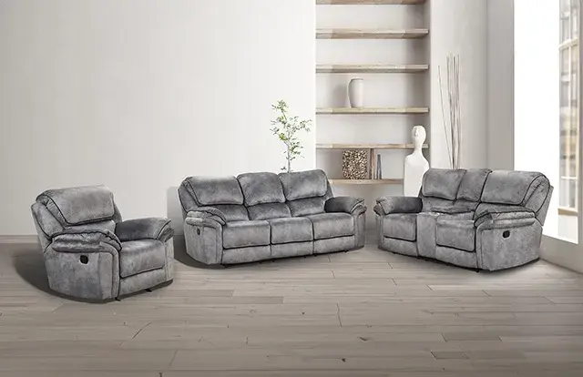 Transitional Gray Sofa (Themis) — Sofa, main view