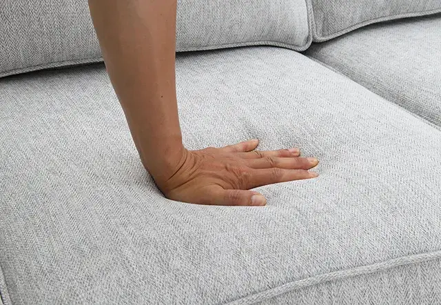 Transitional Light Gray Loveseat — Sofa, view 4