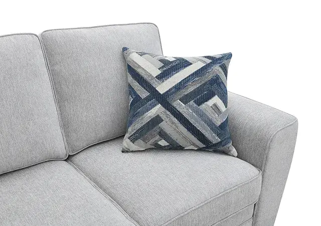 Transitional Light Gray Loveseat — Sofa, view 7