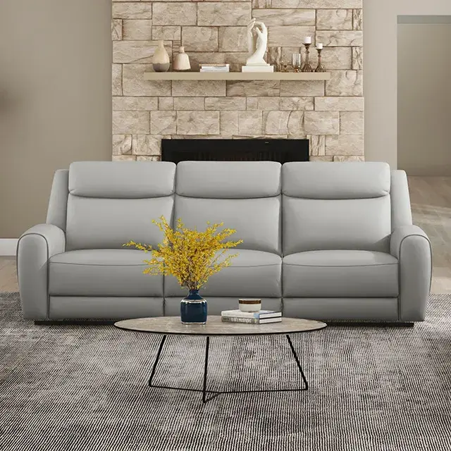 Transitional Light Gray Sofa — Sofa, main view