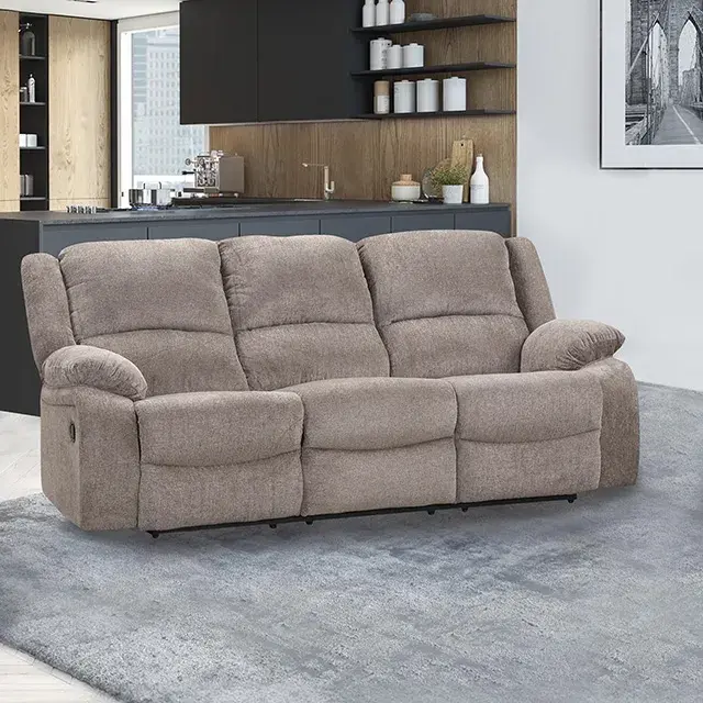 Transitional Mocha Sofa — Sofa, view 5