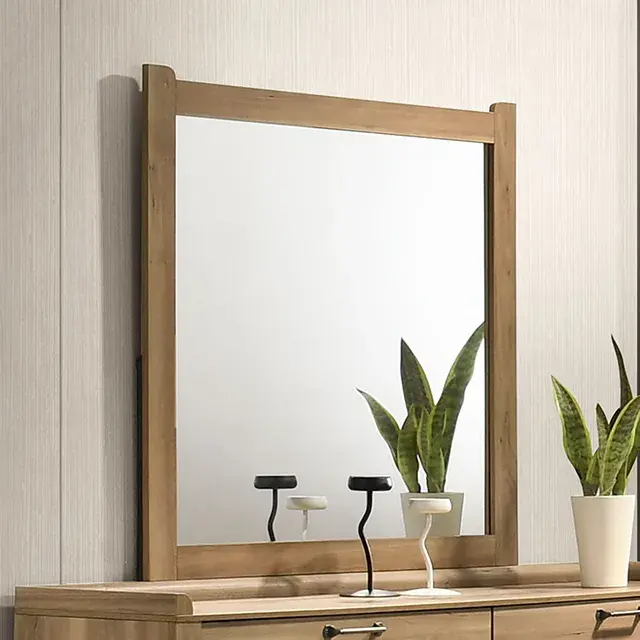 Transitional Natural Nightstand — Nightstand, view 5