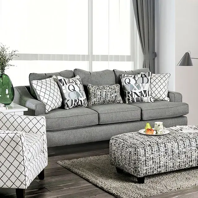 Transitional Pattern Accent Chair — Lounge Chair, view 3