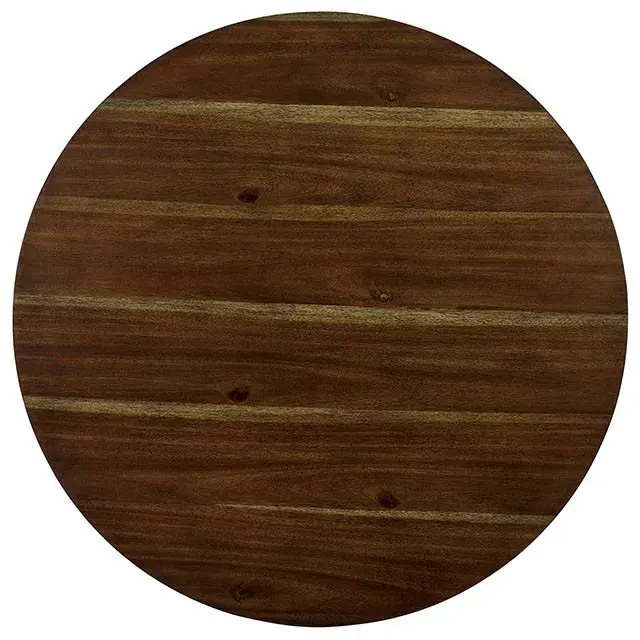 Transitional Walnut, Dark Brown Dining Set — Dining Table, view 3