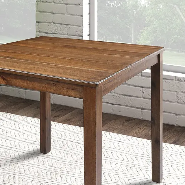 Transitional Walnut Dining Set — Dining Table, view 2
