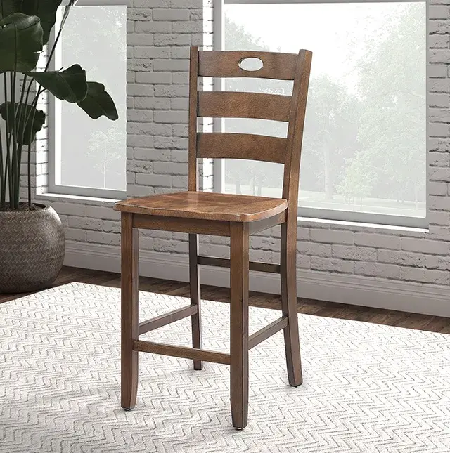 Transitional Walnut Dining Set — Dining Table, main view