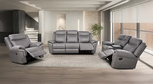 Transitional Warm Gray Sofa — Sofa, main view