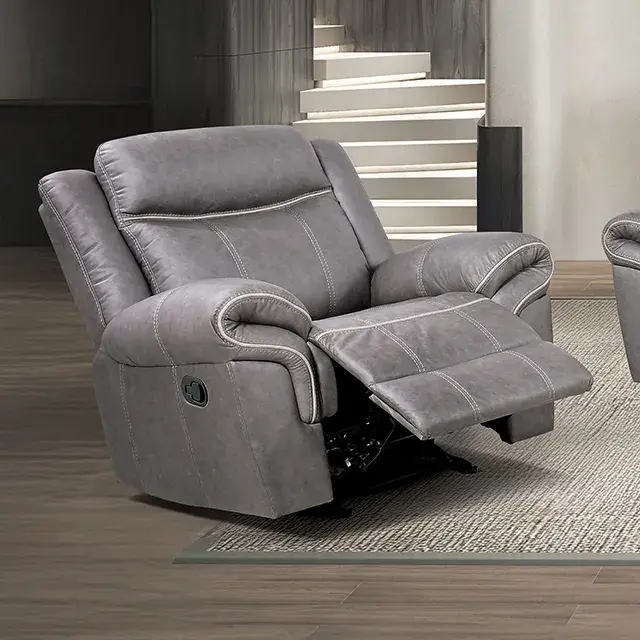 Transitional Warm Gray Sofa — Sofa, view 4