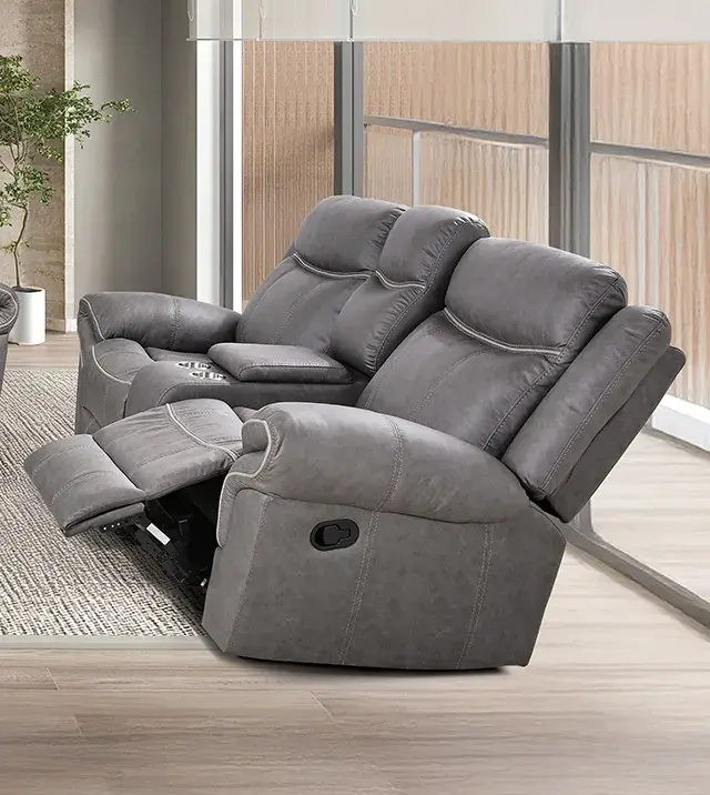Transitional Warm Gray Sofa — Sofa, view 5