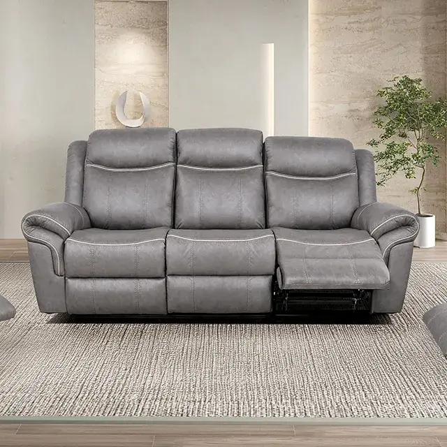 Transitional Warm Gray Sofa — Sofa, view 2