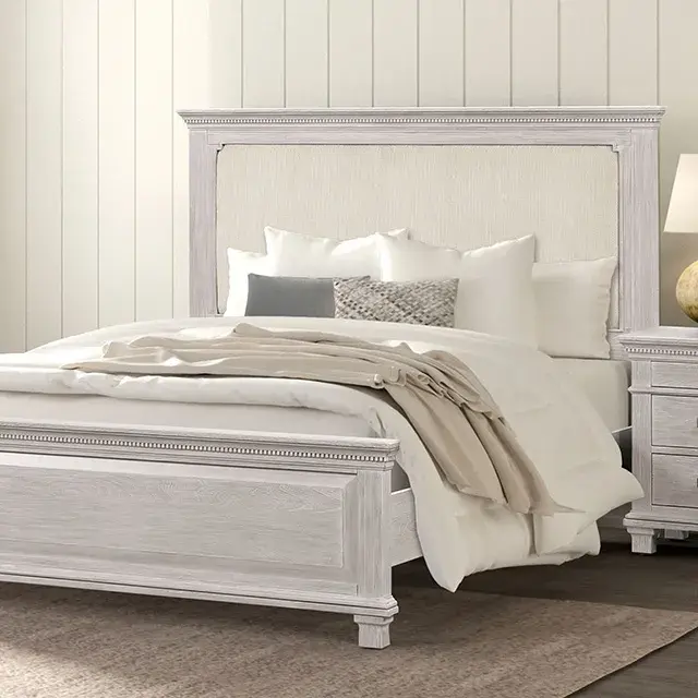 Transitional Weathered Gray Nightstand (Swanley) — Nightstand, view 3