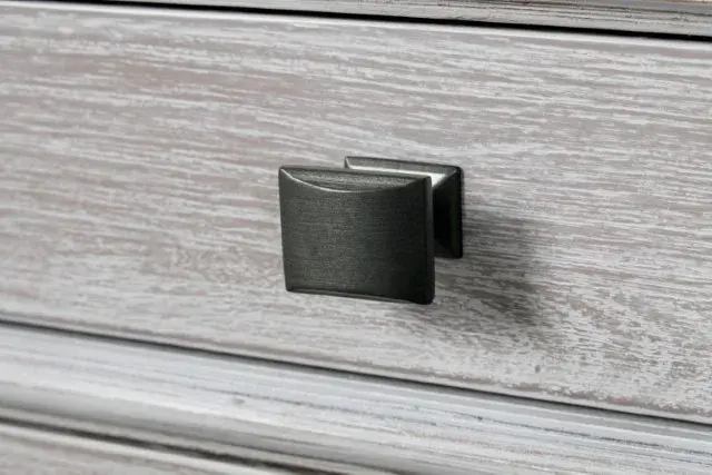 Transitional Weathered Gray Nightstand (Swanley) — Nightstand, main view