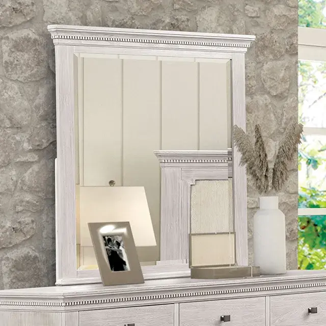 Transitional Weathered Gray Nightstand (Swanley) — Nightstand, view 8