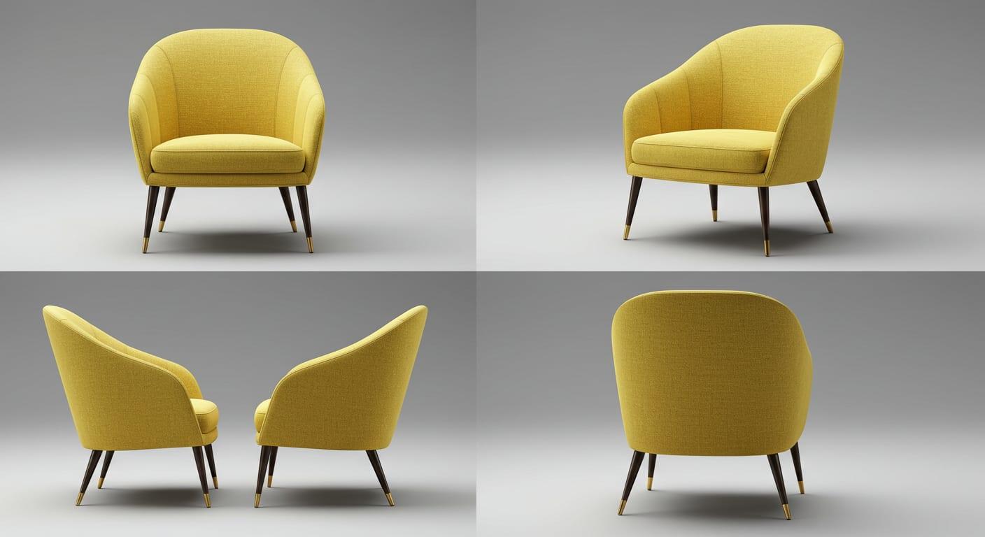 Upholstered Accent Chair for Lobby Area environments, alternate view