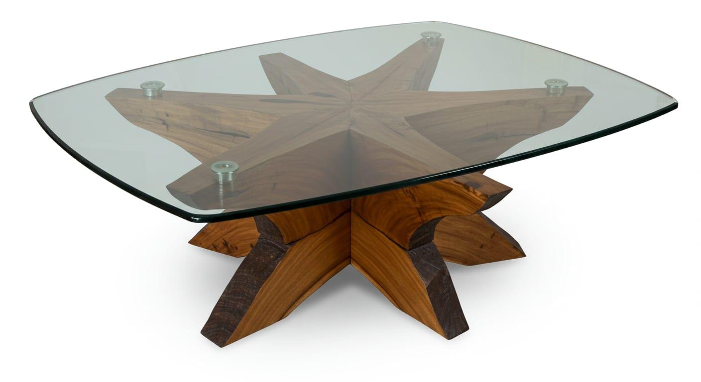 Glass Top Coffee Table for Lobby Area environments, alternate view
