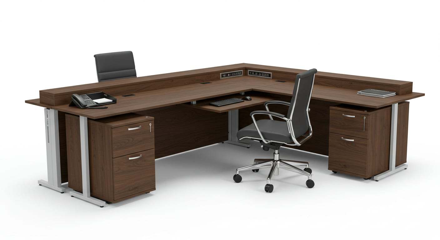 L-Shaped Executive Desk 2 for Office environments