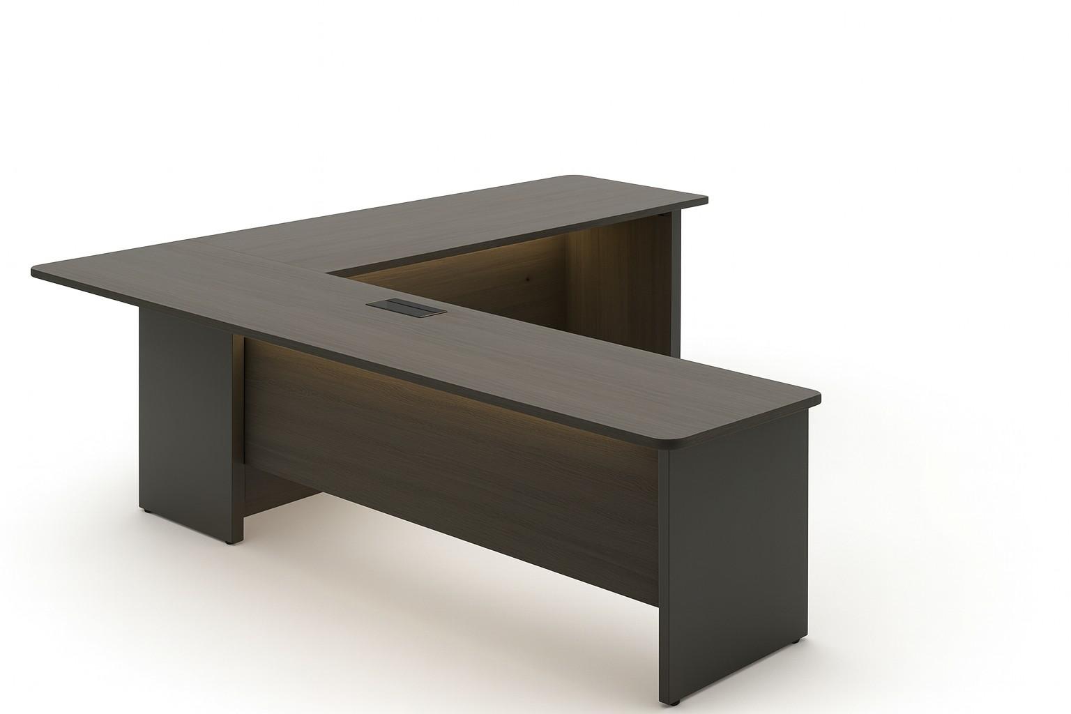 L-Shaped Executive Desk for Office environments, alternate view