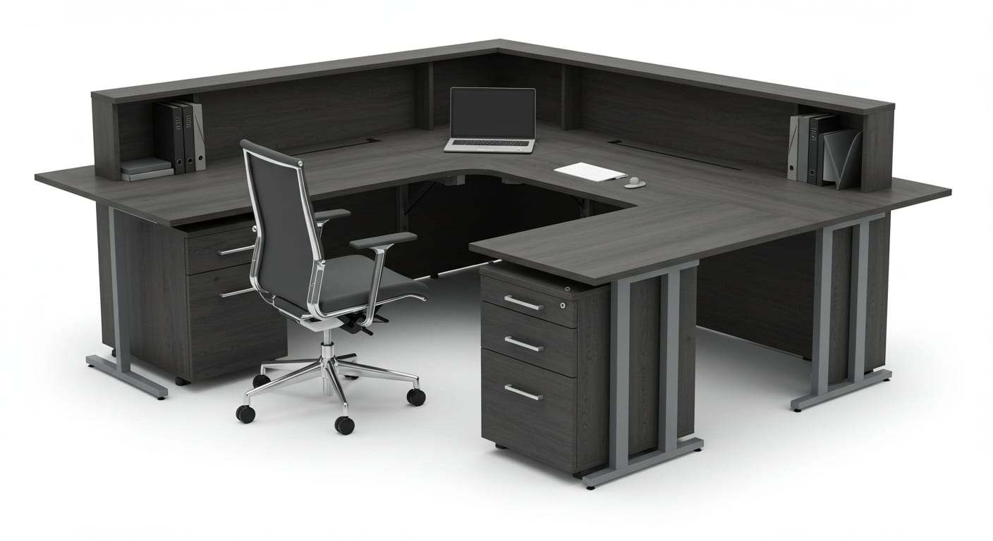 U-Shaped Executive Desk for Office environments, alternate view