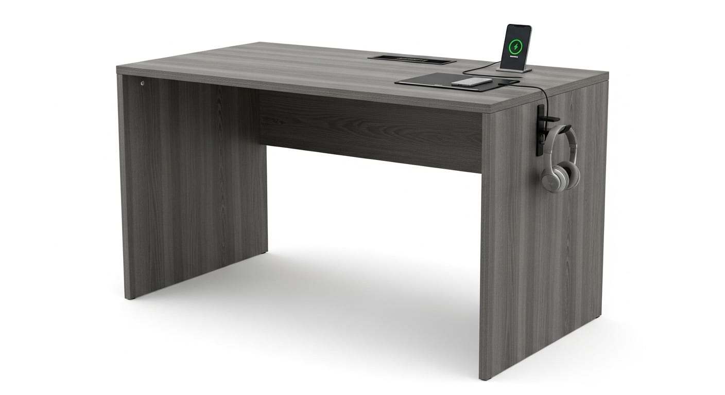 Writing Desk - MDF Leg for Office environments, alternate view