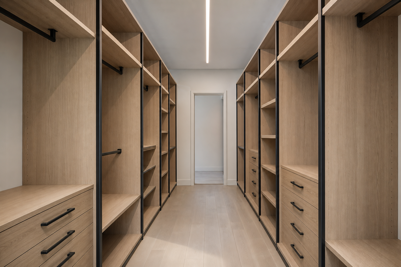 Floor-to-Ceiling Walk-In Closet (Double-Sided) — Walk-In Closets, main view