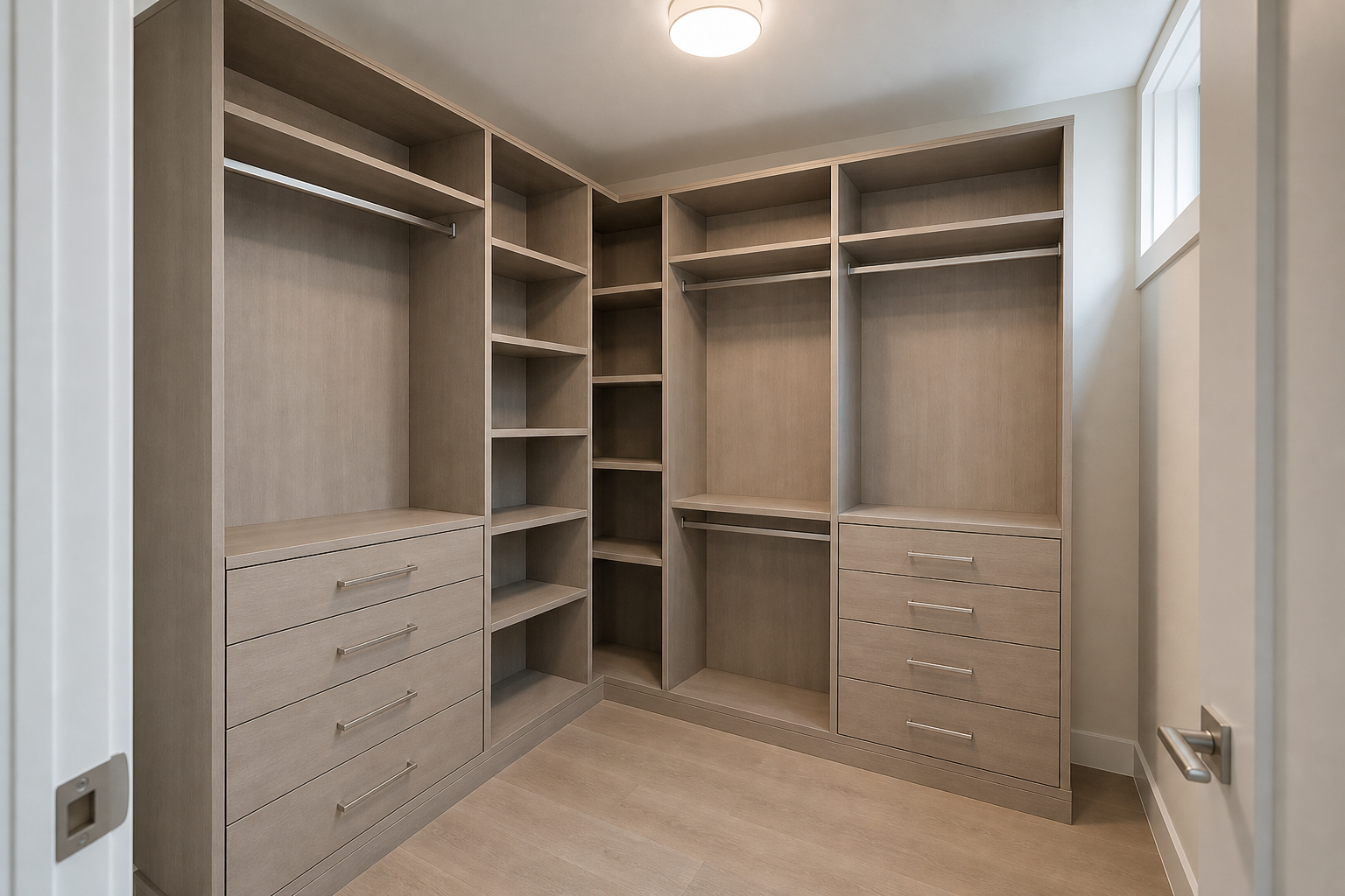 Modular Walk-In Closet System (L-Shaped) — Walk-In Closets, main view