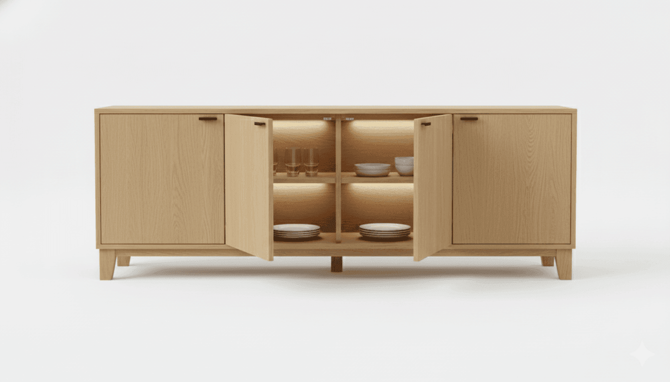 Buffet Cabinet for Residential environments, alternate view