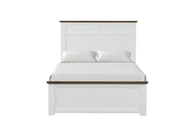 Twin Bed + NS + Dresser + Mirror + Chest Modern Farmhouse Bedroom Set — Bed Frame, main view